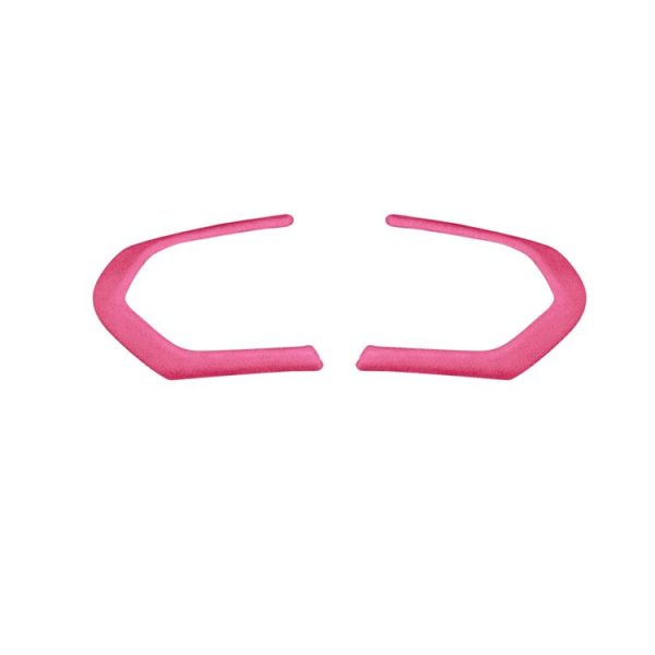 Car Suede Wrap Thong Square Shape Steering Wheel Decorative Sticker for BMW F Chassis, Left and Right Drive Universal (Pink)
