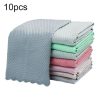 10 PCS Non-Marking And Easy-To-Dry Fish Scale Rags Kitchen Cleaning Towels, Random Color Delivery, Specification: 25x25cm (Bulk, No Packaging)