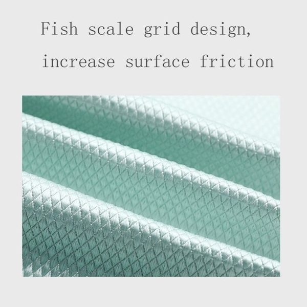 10 PCS Non-Marking And Easy-To-Dry Fish Scale Rags Kitchen Cleaning Towels, Random Color Delivery, Specification: 25x25cm (Bulk, No Packaging) - Image 3