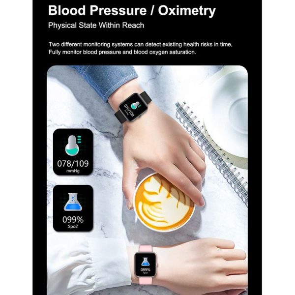 Zeblaze ideapro i8 1.7 inch IPS Color Screen Bluetooth 5.0 IP67 Waterproof Smart Watch, Support Sleep Monitor / Heart Rate Monitor / Music Control / Sports Mode (Gold) - Image 5