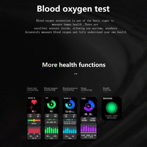 TCWH014-SW6 1.69 inch TFT Screen Bluetooth 5.0 30m Waterproof Smart Watch, Support Sleep Monitor / Heart Rate Monitor / Women Menstrual Cycle Reminder / Sports Mode (White) - Image 4