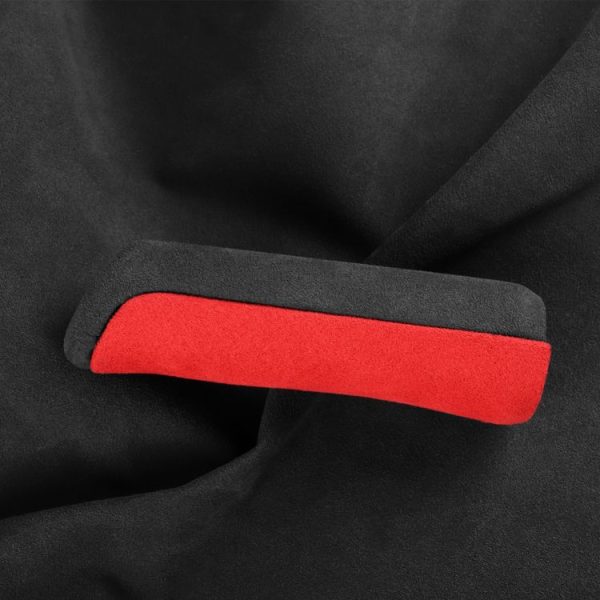 Car Suede Wrap Handbrake Grip Cover for Subaru BRZ / Toyota 86 2013-2020, Left and Right Drive Universal (Black Red) - Image 3