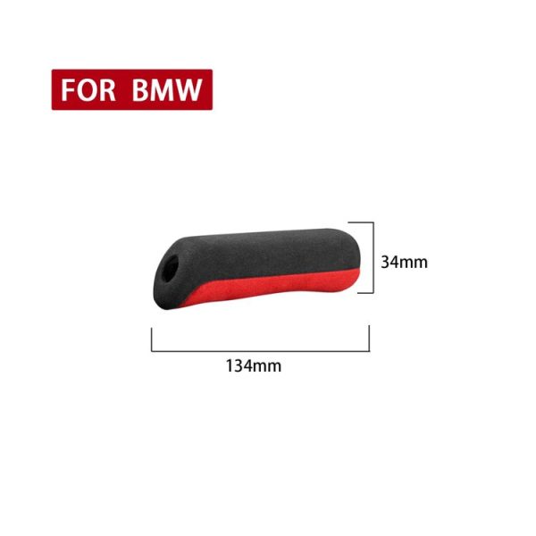 Car Suede Wrap Handbrake Grip Cover for Subaru BRZ / Toyota 86 2013-2020, Left and Right Drive Universal (Black Red) - Image 5