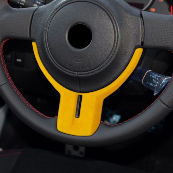 Car Suede Wrap Steering Wheel Decoration Sticker for Subaru BRZ / Toyota 86 2013-2020, Left and Right Drive Universal (Yellow) - Image 5