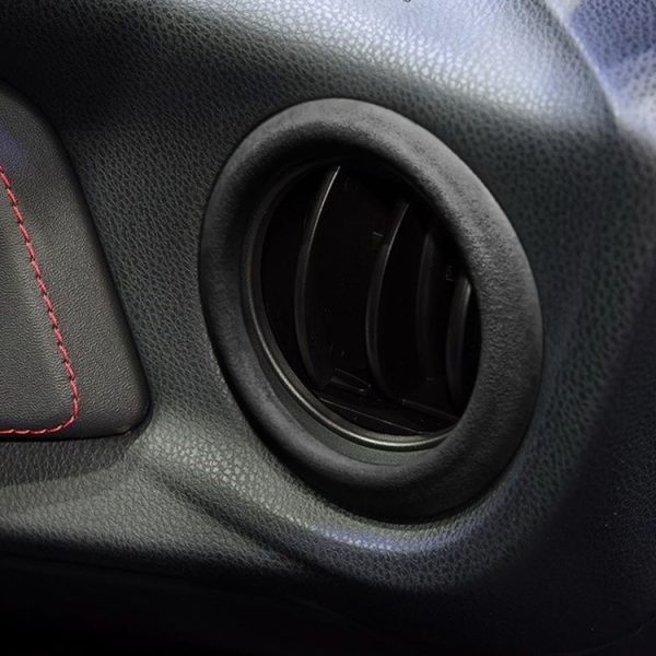 Car Suede Wrap Central Control Air Outlet Decorative Sticker for Subaru BRZ / Toyota 86 2013-2020, Left and Right Drive Universal (Black Grey) - Image 5