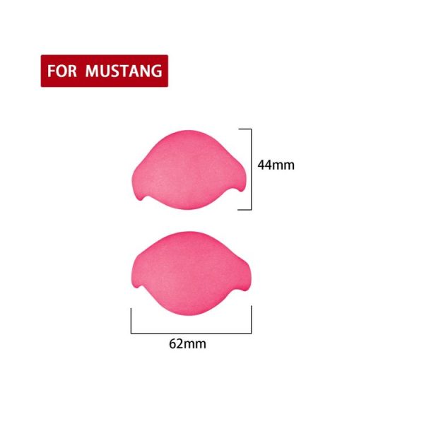 Car Suede Wrap Gear Handle Head Cover for Ford Mustang 2015-2021, Left and Right Drive Universal (Pink) - Image 2
