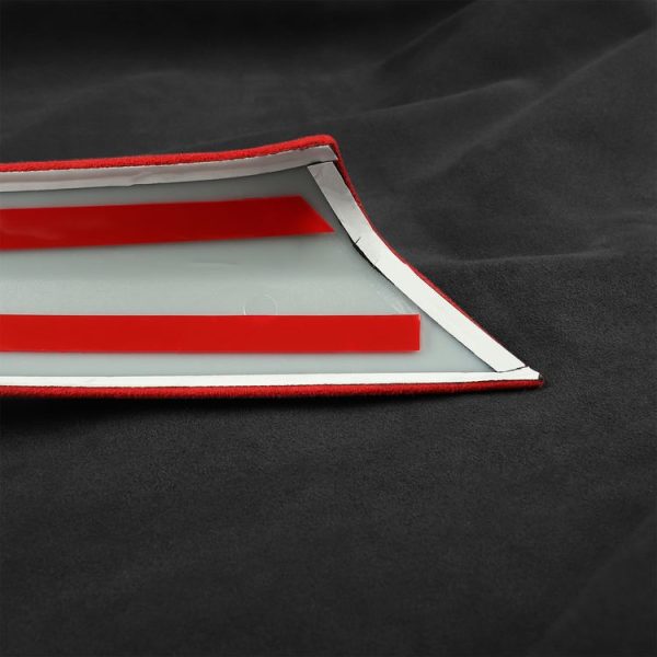 Car Suede Wrap Central Control CD Panel Cover for Ford Mustang 2015-2021, Left and Right Drive Universal (Wine Red) - Image 4