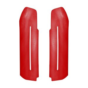 Car Suede Wrap Door Armrest Cover for Ford Mustang 2015-2021, Left and Right Drive Universal (Wine Red)