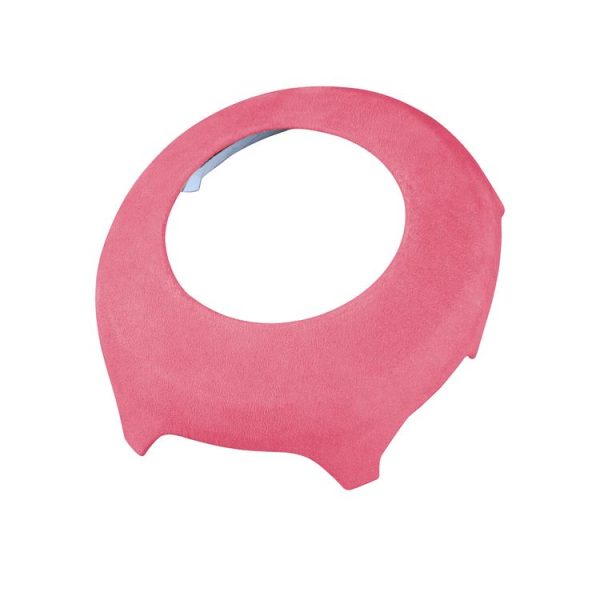 Car Suede Wrap Steering Wheel Airbag Decorative Cover for Ford Mustang 2015-2021, Left and Right Drive Universal (Pink)