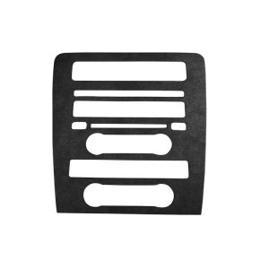Car Suede Wrap Central Control CD Panel A Cover for Ford Mustang 2010-2014, Left and Right Drive Universal (Black Grey)