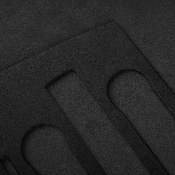 Car Suede Wrap Central Control CD Panel A Cover for Ford Mustang 2010-2014, Left and Right Drive Universal (Black Grey) - Image 4