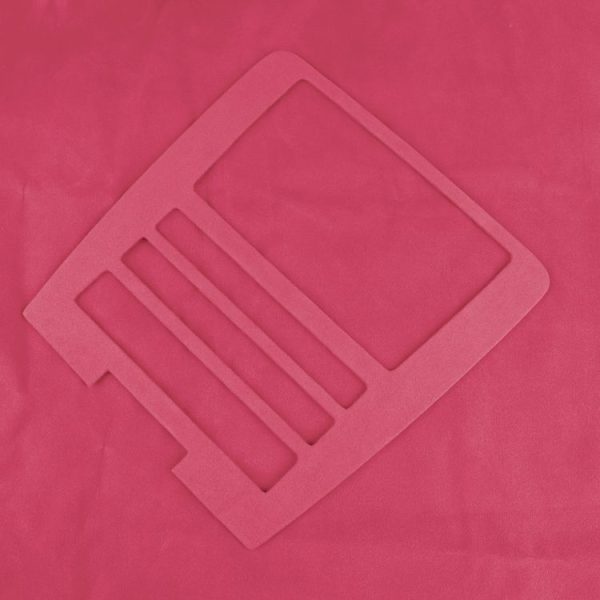 Car Suede Wrap Central Control CD Panel B Cover for Ford Mustang 2009-2013, Left and Right Drive Universal (Pink) - Image 3