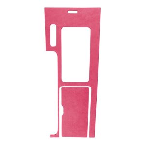 Car Suede Wrap Shift Panel Cover for Ford Mustang 2010-2014, Left Drive (Pink)