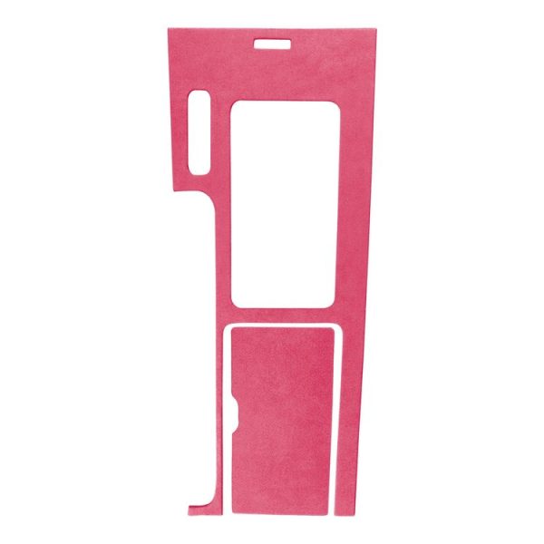 Car Suede Wrap Shift Panel Cover for Ford Mustang 2010-2014, Left Drive (Pink)