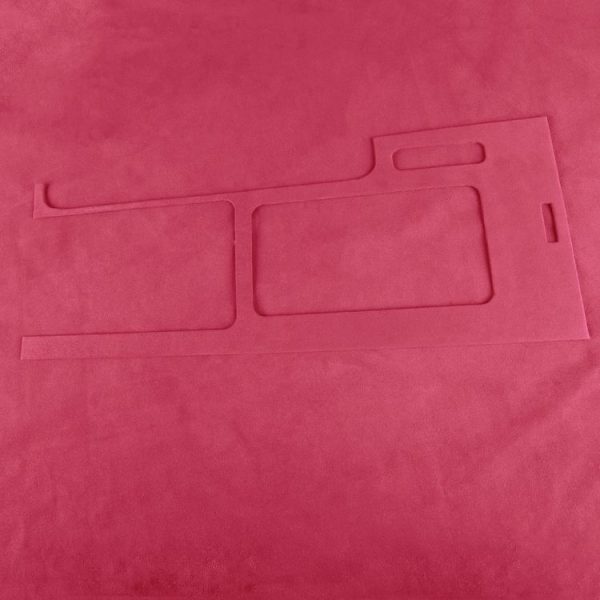 Car Suede Wrap Shift Panel Cover for Ford Mustang 2010-2014, Left Drive (Pink) - Image 3