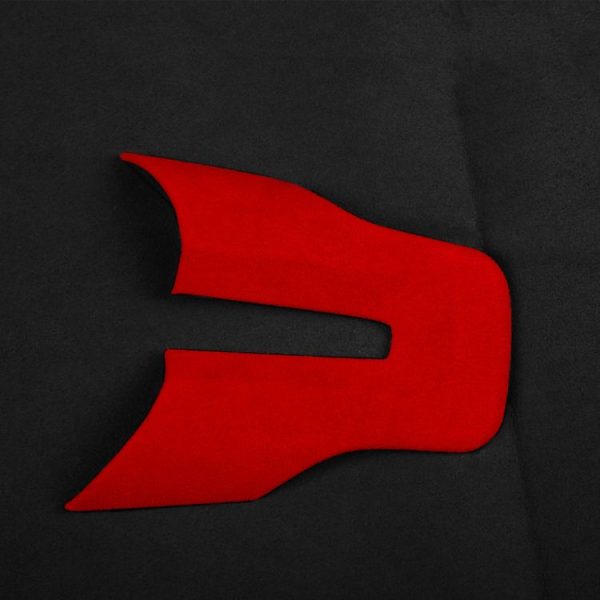 Car Suede Wrap Steering Wheel Decorative Cover for Ford Mustang 2015-2021, Left Drive (Wine Red) - Image 4