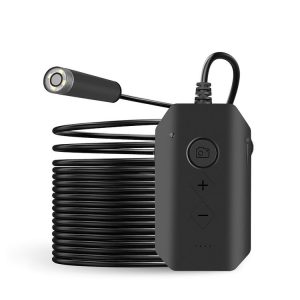 Y17 5MP 7.9mm Dual-lens HD Autofocus WiFi Industrial Digital Endoscope Zoomable Snake Camera, Cable Length: 3.5m Hard Cable (Black)