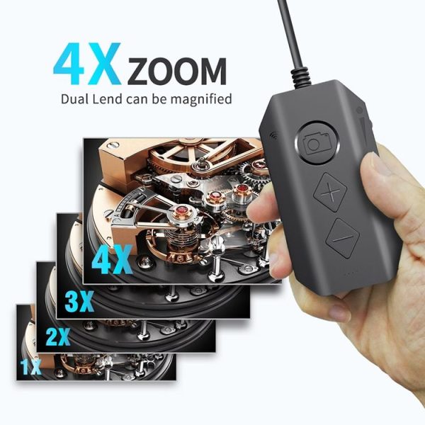 Y17 5MP 7.9mm Dual-lens HD Autofocus WiFi Industrial Digital Endoscope Zoomable Snake Camera, Cable Length: 3.5m Hard Cable (Black) - Image 6