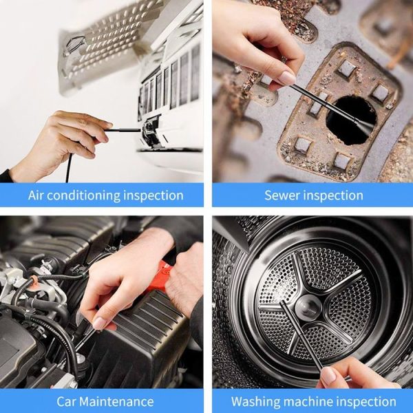 Y17 5MP 7.9mm Dual-lens HD Autofocus WiFi Industrial Digital Endoscope Zoomable Snake Camera, Cable Length: 3.5m Hard Cable (Black) - Image 7