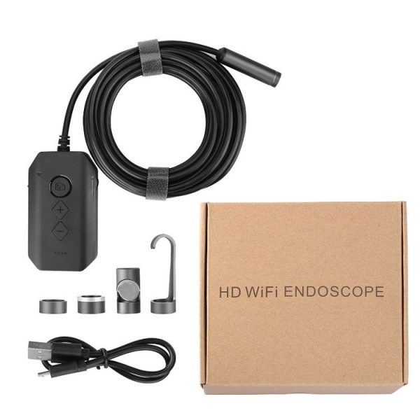 Y17 5MP 7.9mm Dual-lens HD Autofocus WiFi Industrial Digital Endoscope Zoomable Snake Camera, Cable Length: 3.5m Hard Cable (Black) - Image 8
