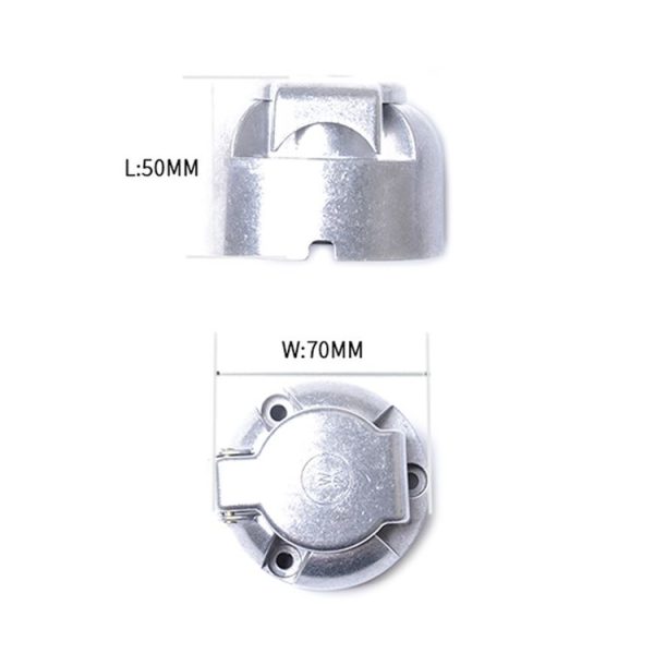 A0202 12V 7 Pin Plug & Socket Wiring Lights Trailer Adapter Connector EU Plug - Image 3