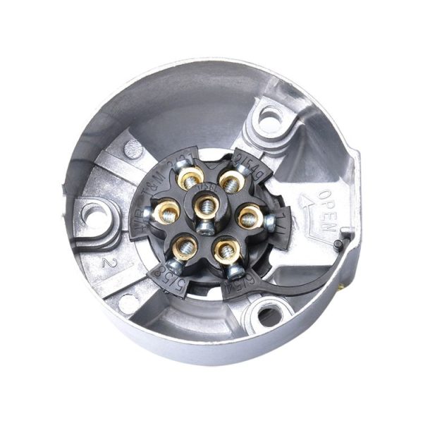 A0202 12V 7 Pin Plug & Socket Wiring Lights Trailer Adapter Connector EU Plug - Image 5