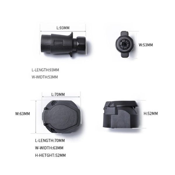 A0226 12V 7-pin Plastic Trailer Connector Socket + Plug EU - Image 6