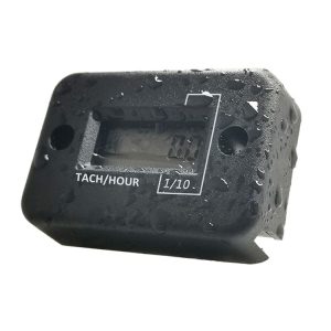 CS-1181A1 DJ-102 2 Stroke Motorcycle Motorboat ATV Petrol Engine Waterproof LCD Sensor Tachometer Hour Meter Timer (Black)