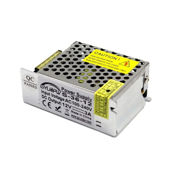 S-36-12 DC12V 3A 36W LED Regulated Switching Power Supply, Size: 86 x 58 x 33mm - Image 2