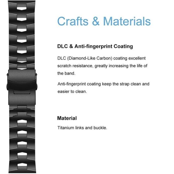 Garmin Fenix 6X 26mm Titanium Alloy Quick Release Watch Band (Silver) - Image 3