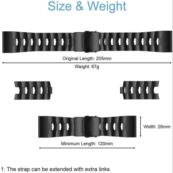 Garmin Fenix 6X 26mm Titanium Alloy Quick Release Watch Band (Silver) - Image 4