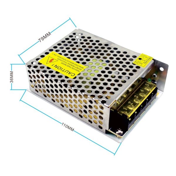 S-60-12 DC12V 5A 60W LED Regulated Switching Power Supply, Size: 110 x 79 x 36mm - Image 4