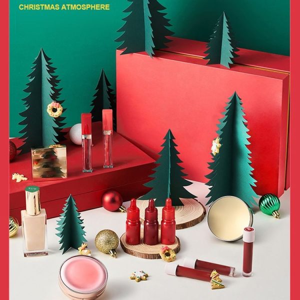 Christmas Theme Shooting Props 12 in 1 Pine Tree Paper Cutting Cosmetics Background Photo Photography Props - Image 3