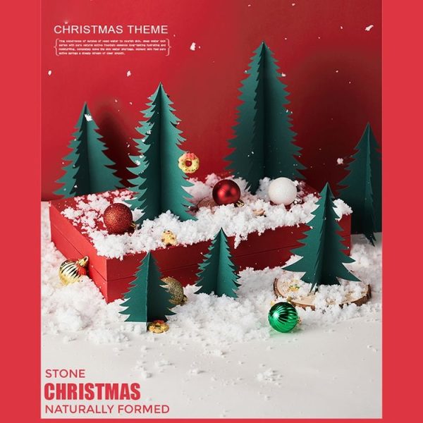 Christmas Theme Shooting Props 12 in 1 Pine Tree Paper Cutting Cosmetics Background Photo Photography Props - Image 5