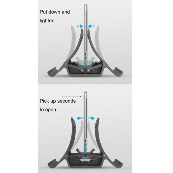 MOMAX KH7E Laptop Desktop Storage Bracket Holder (Grey) - Image 4