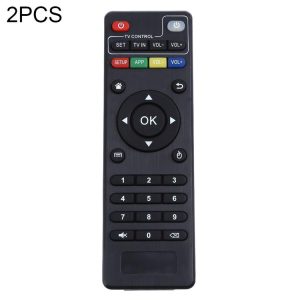 2 PCS x96 Set-Top Box Remote Control for T95M / T95N / X96 mini / M8s / T95X (Black)