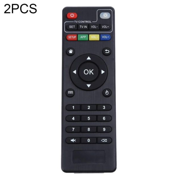 2 PCS x96 Set-Top Box Remote Control for T95M / T95N / X96 mini / M8s / T95X (Black)