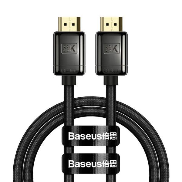 Baseus WKGQ000101 HD Seires HDMI 8K to HDMI 8K HD Same Screen Conversion Cable, Length: 2m
