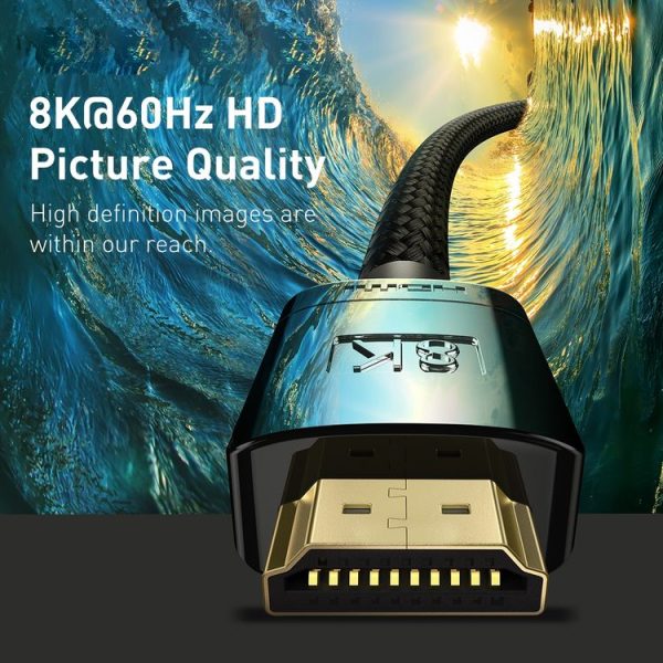 Baseus WKGQ000101 HD Seires HDMI 8K to HDMI 8K HD Same Screen Conversion Cable, Length: 2m - Image 4