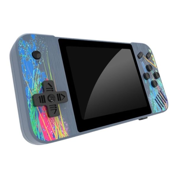 G3 Macaron 3.5 inch Screen Handheld Game Console Built-in 800 Games (Grey)