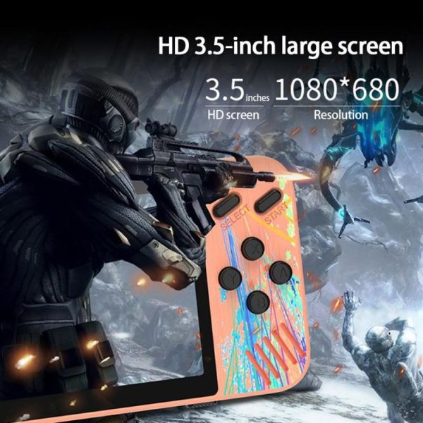 G3 Macaron 3.5 inch Screen Handheld Game Console Built-in 800 Games (Grey) - Image 3