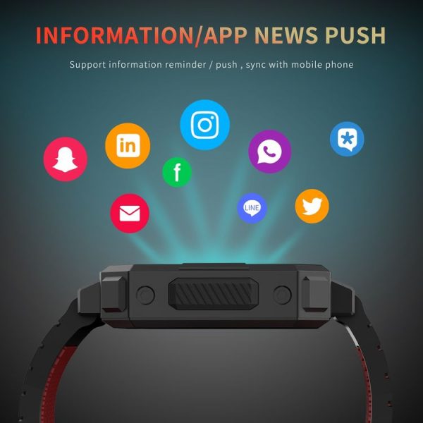 HOTWAV C1 1.69 inch Full Touch Screen Smart Watch, IP67 Waterproof Support Heart Rate & Blood Oxygen Monitoring / Multiple Sports Modes (Red) - Image 12