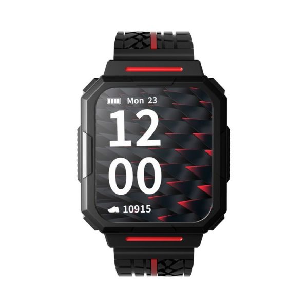 HOTWAV C1 1.69 inch Full Touch Screen Smart Watch, IP67 Waterproof Support Heart Rate & Blood Oxygen Monitoring / Multiple Sports Modes (Red) - Image 2