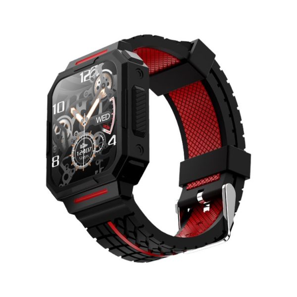 HOTWAV C1 1.69 inch Full Touch Screen Smart Watch, IP67 Waterproof Support Heart Rate & Blood Oxygen Monitoring / Multiple Sports Modes (Red) - Image 3