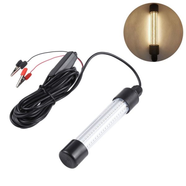 LED Fishing Light Underwater Luminous Lure Lamp, AC / DC 12-24V (Warm White)