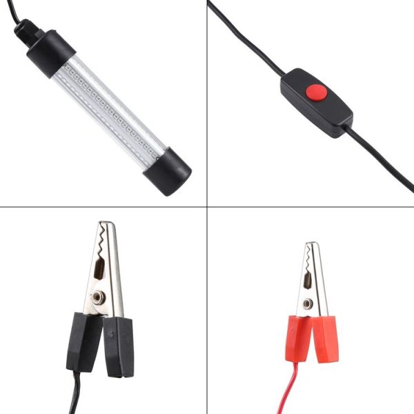 LED Fishing Light Underwater Luminous Lure Lamp, AC / DC 12-24V (Warm White) - Image 4