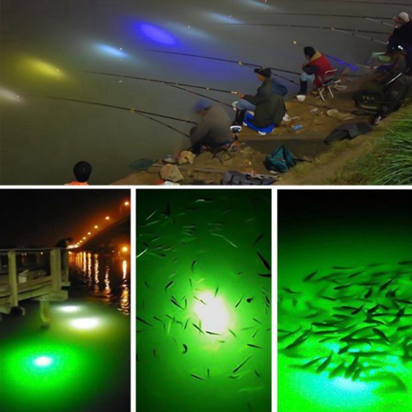 LED Fishing Light Underwater Luminous Lure Lamp, AC / DC 12-24V (Warm White) - Image 5