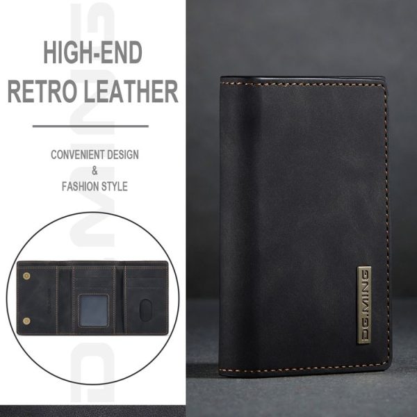 DG.MING M1 Series 3-Fold Multi Card Wallet (Black) - Image 3