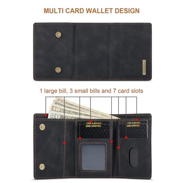 DG.MING M1 Series 3-Fold Multi Card Wallet (Black) - Image 6