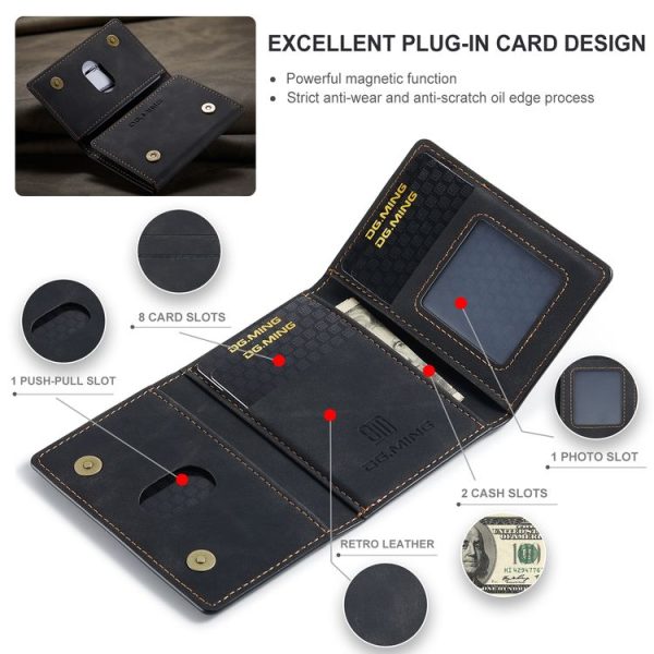 DG.MING M2 Series 3-Fold Card Bag (Black) - Image 6
